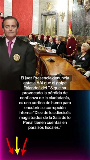 🔴El juez Presencia denuncia ante la AAI que el golpe “blando” del TS que ha provocado la pérdida…