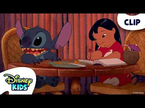 Lilo and Stitch at the Luau 🍰🌺 | Lilo & Stitch | ‪@disneykids‬