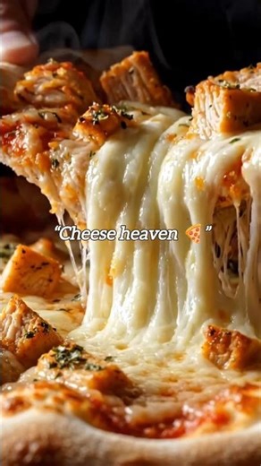 Chicken Cheese Pizza 🍕🍗 Too Cheesy 🔥