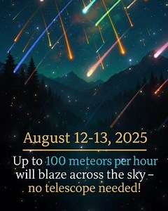 2.5M views · 18K reactions | Perseid Meteor Shower 2025 – Up to 100...