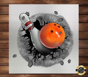 Striking Bowling DTF Transfer: Iron-on Apparel Design - Etsy