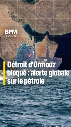 Détroit d'Ormouz bloqué : alerte sur le pétrole 🛢️ Le conflit entre l'Iran et les États-Unis enflamme tout le Moyen-Orient, bloquant le détroit d'Ormuz, par lequel transite 20% du pétrole mondial et faisant craindre une envolée des prix de l'or noir. 🎙️ Enora Le Louarn | BFM Business