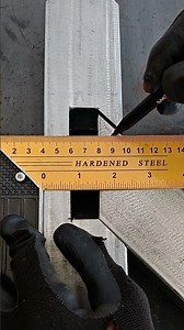 Great idea to make a strong connection of thin square tubes #tricks #tips #tipsandtricks #ideas #diy