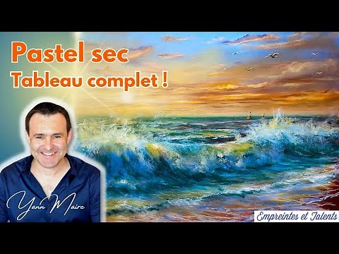 Un coucher de soleil au pastel sec, pas à pas - A sunset in pastels, step by step.