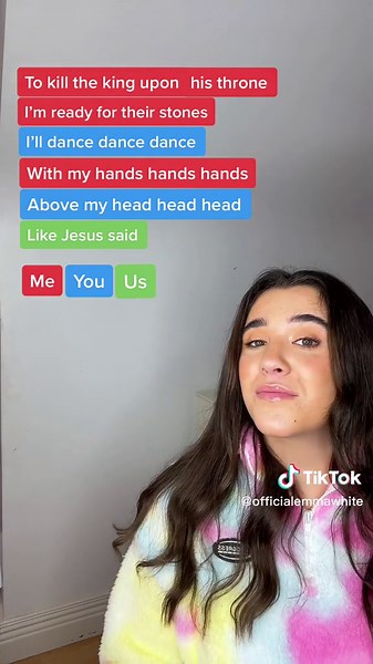 Can you sing this? IG - Emmawhiteex 🤍 #illdancedancewithmyhands #singingduet #ladygaga #wednesdayaddams #singing #emmawhite #fyp