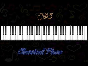 C#5 classical piano note