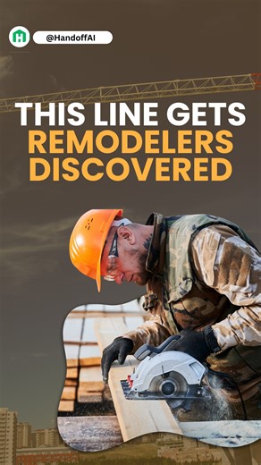 🔥 This line gets remodelers discovered AI and search engines are not guessing anymore. They scan your homepage and decide instantly if you match what homeowners are searching for. Most contractor sites start with “Welcome to our website,” which tells AI nothing. This works better: “We’ve helped over 500 Houston homeowners transform outdated kitchens and bathrooms with modern, energy efficient remodels delivered on time and on budget.” That one sentence gives AI everything it needs: ⚡ Who you he