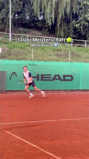 Meine Routine wenn die Meisterschaft um 13 Uhr beginnt 🎾
