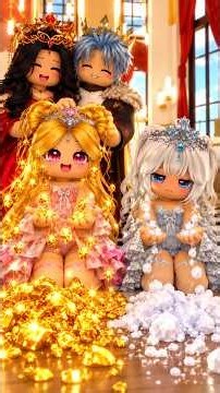 My Sister’s Hair Drops Gold 👑 Mine Drops Salt 🧂So My Parents Throw Me Out…😢 #roblox