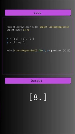 simple linear regression model | simple prediction #datascience #ai #machinelearning #supervise