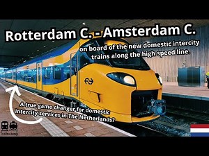Rotterdam - Amsterdam, the Netherlands on board of the Intercity Direct along the high speed line