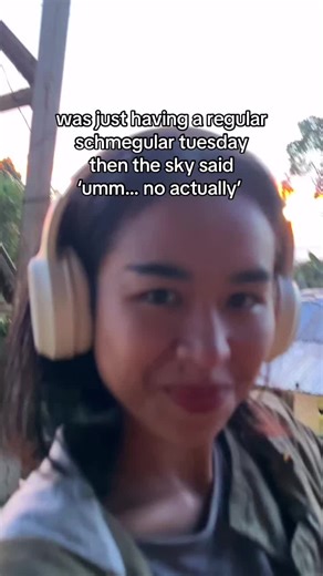 Sky's Unexpected Orange Twist at Sunset