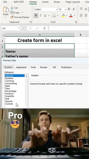 creating form in MS Excel #excelshorts #spreadsheetmagic #excel #exceltips #skillstruct #skillstruct
