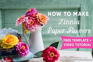 How to Make a Paper Zinnia Flower