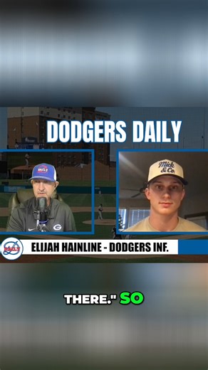 Dodger Daily on Instagram: "Elijah Hainline is good at several aspects of the game of baseball, and I think his "calling card" is just the overall "complete" nature of his game. Hainline can do a little/lot of just about everything he needs to on a baseball field, and he's one you need to watch every day to truly appreciate. That's one big reason why, IMO, it was so seamless for him when he jumped from Low A Rancho to AAA OKC last year for a period of time. #dodgersmilb Full Interview https://yo