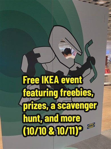 Free @IKEA event featuring freebies, prizes, a scavenger hunt, and more (10/10 & 10/11). #free #ikea #cosplay #gaming #gamingtiktok