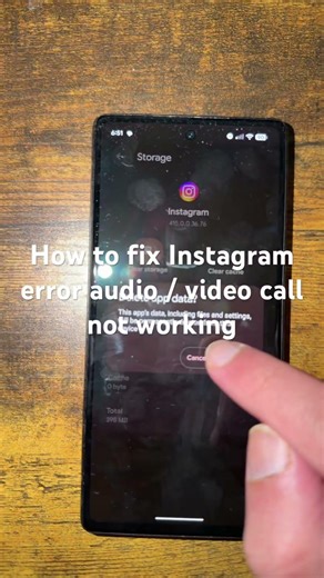 How to fix Instagram error audio / video call not working