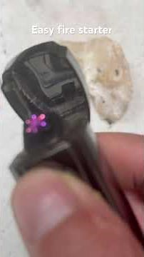 Easy fire starter using cotton pads