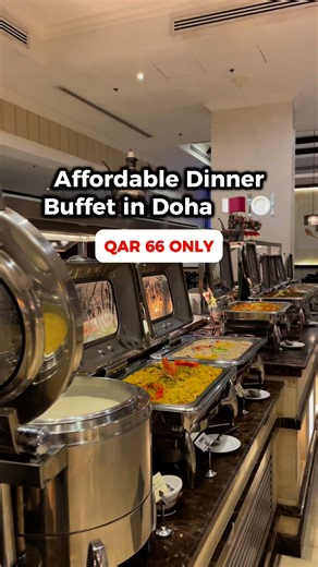 The most affordable Dinner Buffet in Doha!🍽️😋سافر حول العالم من خلال ذوقك عند تناول العشاء في بوفيه العشاء في مطعمالمها! فقط بـ 66 ريال قطري للشخص الواحد. 😋 Travel the world through your taste buds when you dine at AlMaha Restaurant’s Dinner Buffet! For only 66QR per person. 😋📍 الطابق الأرضي، فندق سفاير بلازا، الدوحةللحجز والاستفسار يرجى الاتصال على 50020401.⏰ Daily 6pm - 10:30pm📍 Ground Floor, Sapphire Plaza Hotel, DohaFor reservations and inquiries, please contact 50020401.#almaharestaur