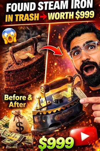 FOUND STEAM IRON IN TRASH… Worth $999?! 😱