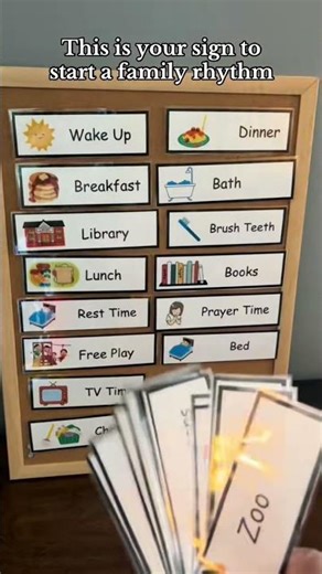 Free Daily Rhythm Cards for Toddlers