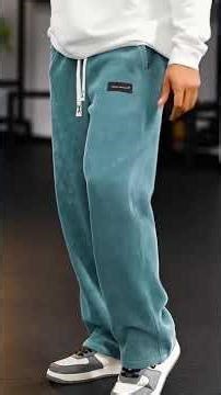 Men's Loose-Fit Drawstring Pants with Pockets