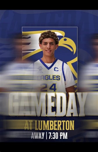 Home game is today at home, you still have time! Tip off is at 7:30pm! Come support your Eagles as we start Division play vs Lumberton. Lets Go Eagle Nation!! 🦅 🏀 #GodFamilyTeam
