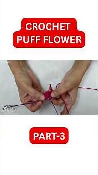 How To Crochet Flower With Puff Stitch | Beginner Friendly Crochet Flower Tutorial ❤️