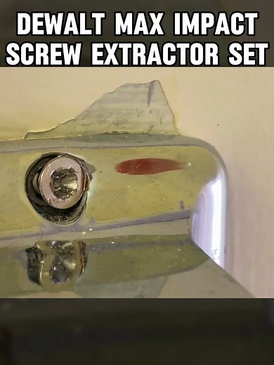 DEWALT MAX IMPACT Screw Extractor Set - WILL IT WORK?? Part 1 #woodtok #tools #equipment #instructional #screw #screws #information #tips #tipsandtricks #woodworking #learnhow #diy #diyproject