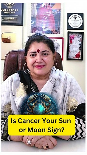 Dr Neeti Kaushik on Instagram: "Is Cancer your Sun or Moon sign? #nittygrittywithdrneetikaushik #neetikaushik #sunsigns #moonsign #Cancerian #astrology"