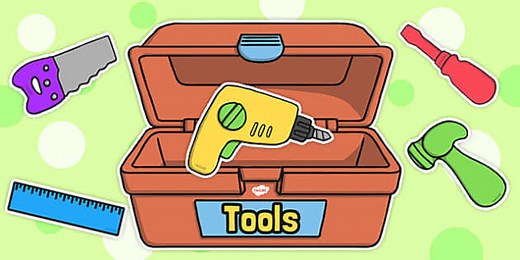 Editable Toy Tools and Toolbox