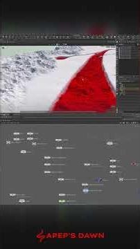 Updated environment using #houdini heightfields and scattering #apepsdawn #animation #kitbash