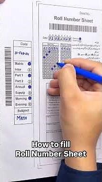 how to fill out the bubble sheet