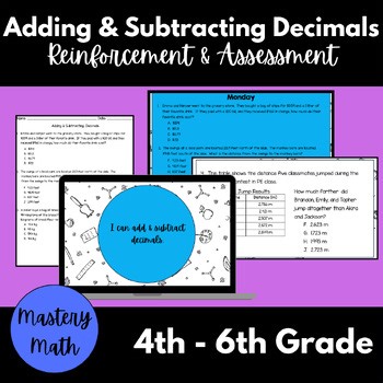 5th Grade Adding and Subtracting Decimals | Multi-Step Word Problems | TEKS 5.3K