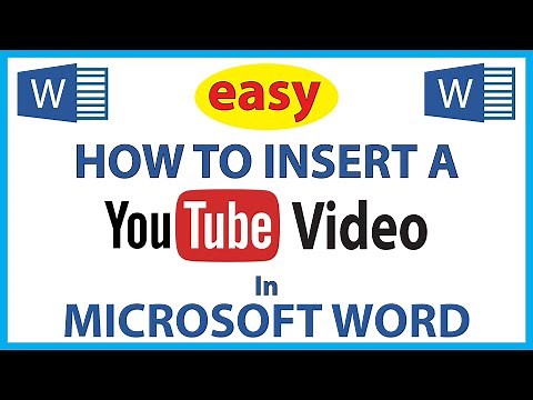 How To Insert A YouTube Video Into A Microsoft Word Document | 365 | *2024