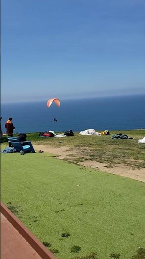 Tandem Paragliding adrenaline rush at Torrey Pines Gliderport, San Diego California