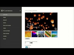 Windows 8.1 new lock screen features overview