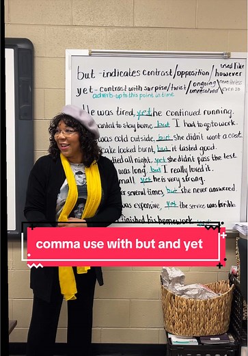 Comma Before But and Yet: Grammar Lesson