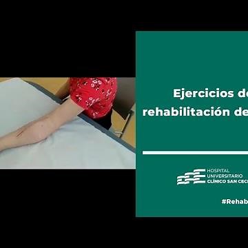 Ejercicios de rehabilitación de codo