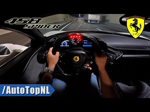 FERRARI 458 SPIDER | TUNNEL RUN & NIGHT DRIVE by AutoTopNL