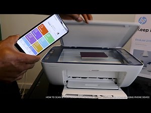 HOW TO SCAN & PRINT DOCUMENT FROM HP DESKJET 2721 PRINTER SCANNER USING PHONE DEVICE