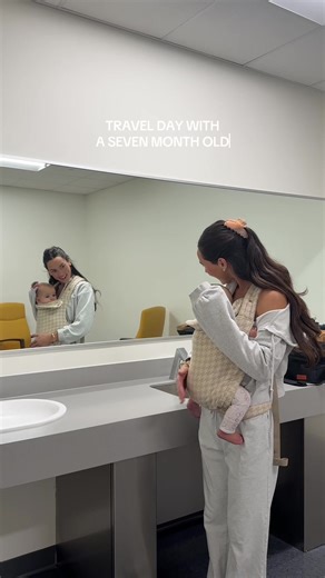 forgot the cooler of breastmilk on the plane, but other than that had a smooth travel day 😅 #travelvlog #firsttimemom #travelingwithbabies #newmom #postpartum