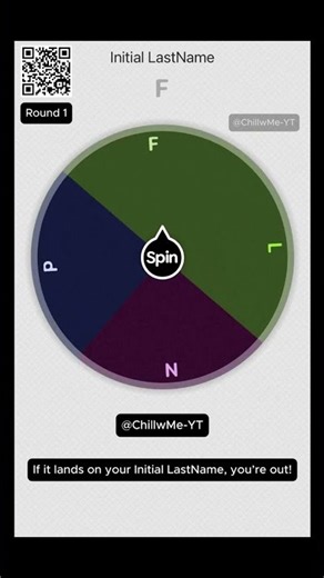 #23 Initial Last Name Wheel Spinner Round 1. Are You Still or Out? ❤️