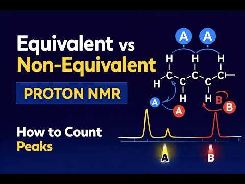 Equivalent and Non-Equivalent Protons in Proton NMR | How to Count NMR Peaks