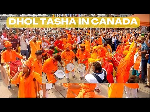 Indians in CANADA dancing to DHOL TASHA PATHAK 🇨🇦🇮🇳