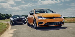 2019 Honda Civic Type R vs. 2019 Volkswagen Golf R: One of These Is the Best Hot-Hatch in America