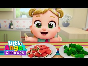 Yes Yes Healthy Snacks | Little Angel And Friends Kid Songs