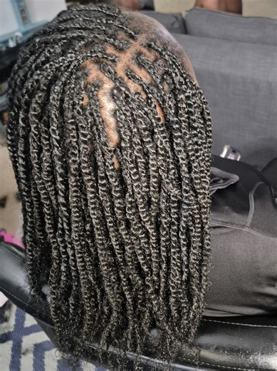 First clients of 2026, twists over micro locs #microlocs #twists #springtwist