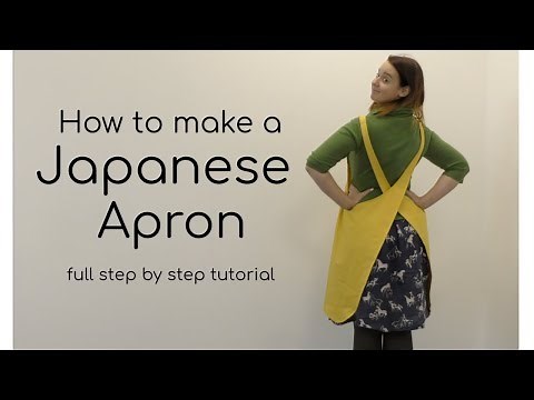 How to make a Japanese or Prairie Style cross over Apron