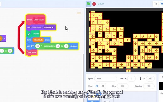 SCRATCH | 迷宫生成教程 Simple Maze Generation Tutorial